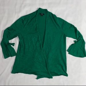 Alfani Bell Sleeve Green Cardigan
